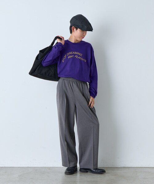 WHIMSIC（ウィムジック）の「【UNISEX/2サイズ展開/SETUP対応】ルーズフィットイージースラックス（その他パンツ・メンズ・チャコールグレー/ブラウン/ネイビー/ベージュ/ブラウン系その他/グレー系その他・2/1）」の13枚目の写真