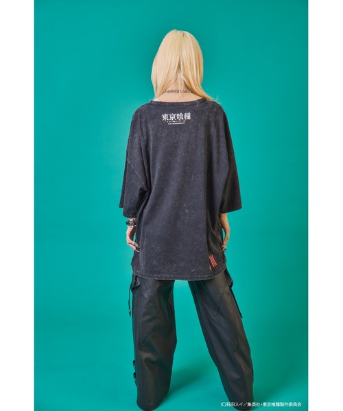 Revo.（レボ）の「『東京喰種 トーキョーグール』×『P.N UNDERGROUND ピー エヌ アンダーグラウンド』コラボ / 鈴屋什造（すずや じゅうぞう） グラフィックプリント ダメージ加工 Tシャツ（Tシャツ/カットソー・メンズ・グレー系/ホワイト/ブラック・M/L/44/46）」の20枚目の写真