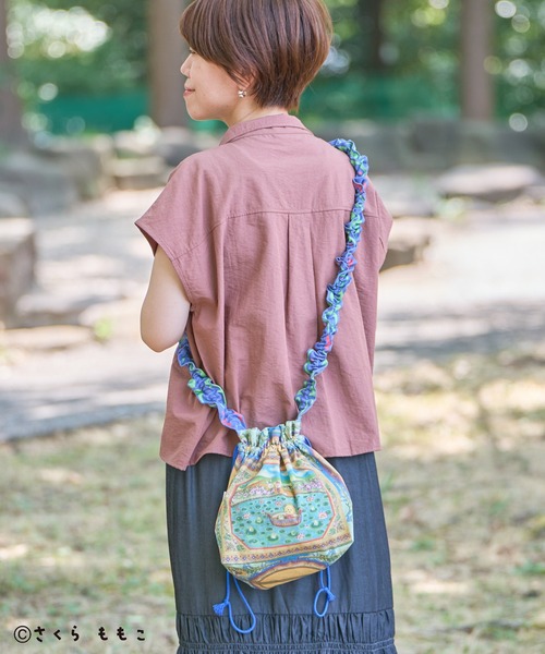 CRAFT STANDARD BOUTIQUE（クラフトスタンダードブティック）の「COJI‐COJI / サコッシュバック（ショルダーバッグ・レディース・グリーン・FREE）」の3枚目の写真