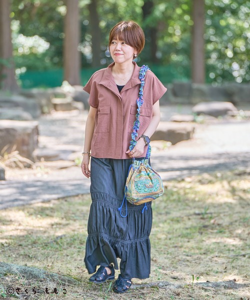 CRAFT STANDARD BOUTIQUE（クラフトスタンダードブティック）の「COJI‐COJI / サコッシュバック（ショルダーバッグ・レディース・グリーン・FREE）」の7枚目の写真