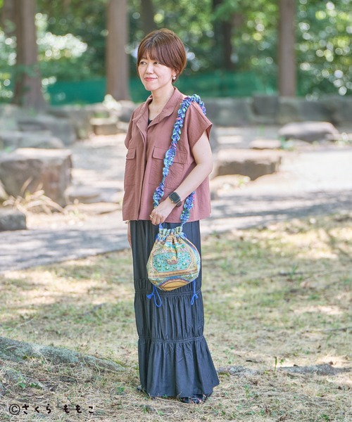 CRAFT STANDARD BOUTIQUE（クラフトスタンダードブティック）の「COJI‐COJI / サコッシュバック（ショルダーバッグ・レディース・グリーン・FREE）」の8枚目の写真