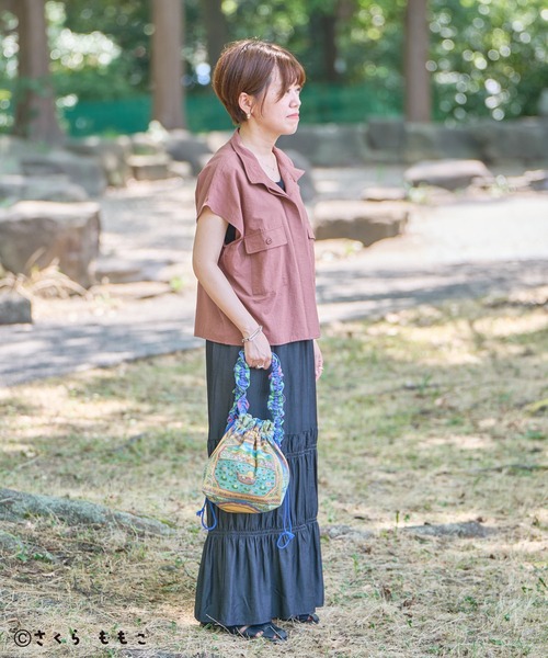 CRAFT STANDARD BOUTIQUE（クラフトスタンダードブティック）の「COJI‐COJI / サコッシュバック（ショルダーバッグ・レディース・グリーン・FREE）」の9枚目の写真