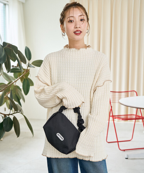 FREAK'S STORE(フリークスストア)の「限定展開 ヘビー ワッフル メロー ハイネック ニット(ニット/セーター・レディース・ネイビー/オリーブ/ブラック/ブルー/ナチュラル・フリ-)」の12枚目の写真