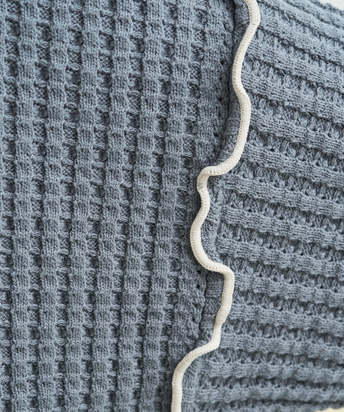 FREAK'S STORE(フリークスストア)の「限定展開 ヘビー ワッフル メロー ハイネック ニット(ニット/セーター・レディース・ネイビー/オリーブ/ブラック/ブルー/ナチュラル・フリ-)」の22枚目の写真