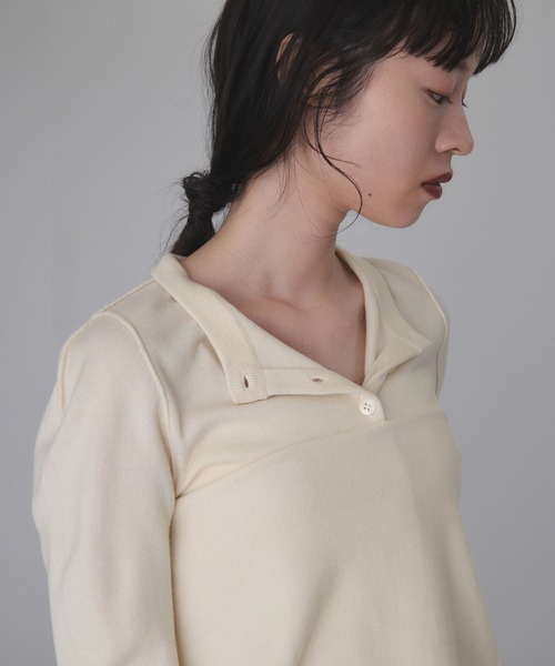 ADAM ET ROPE'（アダムエロペ）の「梳毛クルーネックカーディガンストールセット（カーディガン/ボレロ・レディース・ブラウン/グレー/イエロー/キナリ・FREE）」の11枚目の写真