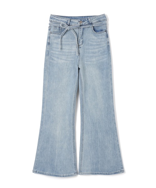 M DOLLY（エムドリー）の「semi wide serafina denim / セミワイドセラフィナデニム（デニムパンツ・レディース・ライトブルー/ブルー・M/S/XS）」の14枚目の写真