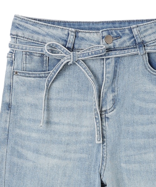 M DOLLY（エムドリー）の「semi wide serafina denim / セミワイドセラフィナデニム（デニムパンツ・レディース・ライトブルー/ブルー・M/S/XS）」の16枚目の写真