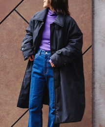 パデットライナーステンカラーコート 撥水加工