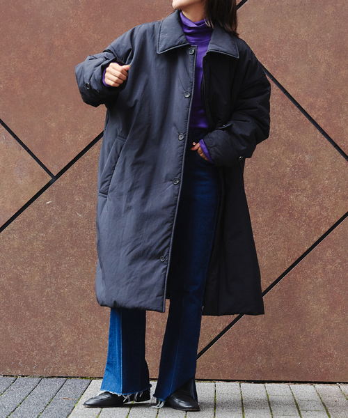 OUTDOOR PRODUCTS（アウトドアプロダクツ）の「パデットライナーステンカラーコート 撥水加工（その他アウター・レディース・ブラック/アイボリー・40/38）」の22枚目の写真