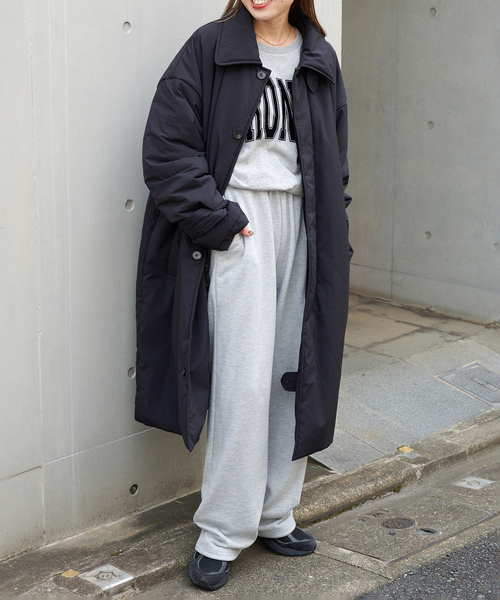 OUTDOOR PRODUCTS（アウトドアプロダクツ）の「パデットライナーステンカラーコート 撥水加工（その他アウター・レディース・ブラック/アイボリー・40/38）」の14枚目の写真