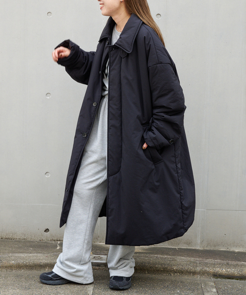 OUTDOOR PRODUCTS（アウトドアプロダクツ）の「パデットライナーステンカラーコート 撥水加工（その他アウター・レディース・ブラック/アイボリー・40/38）」の17枚目の写真