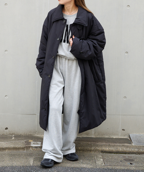 OUTDOOR PRODUCTS（アウトドアプロダクツ）の「パデットライナーステンカラーコート 撥水加工（その他アウター・レディース・ブラック/アイボリー・40/38）」の7枚目の写真