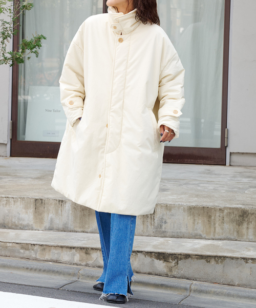 OUTDOOR PRODUCTS（アウトドアプロダクツ）の「パデットライナーステンカラーコート 撥水加工（その他アウター・レディース・ブラック/アイボリー・40/38）」の10枚目の写真