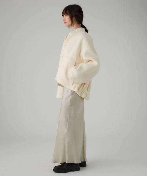 美品　BABYLONE バビロン 美品 BABYLONE バビロン サテン 切替 ドレス ワンピース フリー