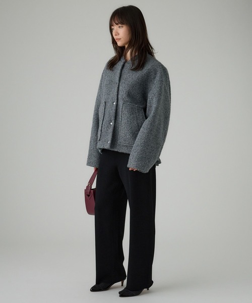 BABYLONE（バビロン）の「ウェイビーニードルブルゾン（ブルゾン・レディース・グレー/オフホワイト・フリー）」の20枚目の写真