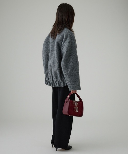 BABYLONE（バビロン）の「ウェイビーニードルブルゾン（ブルゾン・レディース・グレー/オフホワイト・フリー）」の18枚目の写真