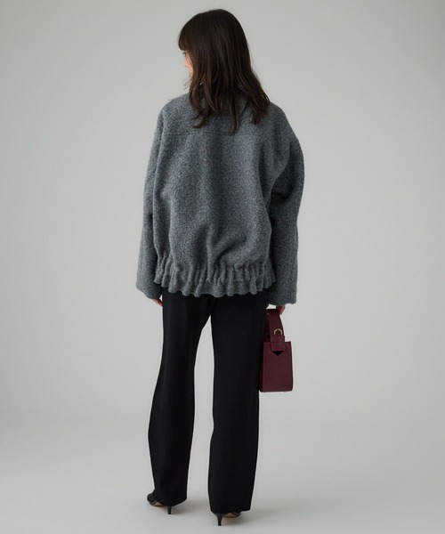 BABYLONE（バビロン）の「ウェイビーニードルブルゾン（ブルゾン・レディース・グレー/オフホワイト・フリー）」の17枚目の写真