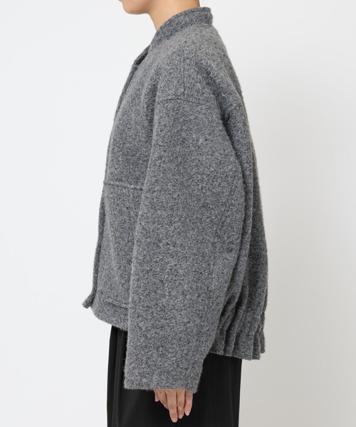 BABYLONE（バビロン）の「ウェイビーニードルブルゾン（ブルゾン・レディース・グレー/オフホワイト・フリー）」の15枚目の写真