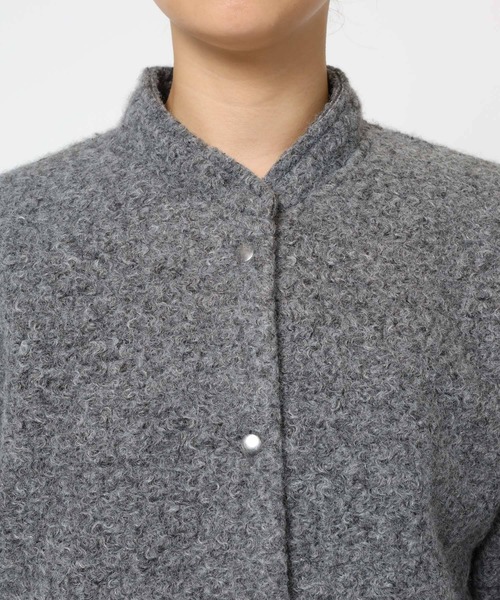 BABYLONE（バビロン）の「ウェイビーニードルブルゾン（ブルゾン・レディース・グレー/オフホワイト・フリー）」の13枚目の写真