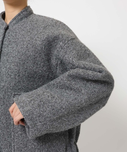 BABYLONE（バビロン）の「ウェイビーニードルブルゾン（ブルゾン・レディース・グレー/オフホワイト・フリー）」の9枚目の写真