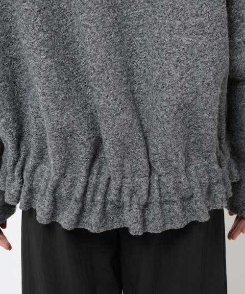 BABYLONE（バビロン）の「ウェイビーニードルブルゾン（ブルゾン・レディース・グレー/オフホワイト・フリー）」の5枚目の写真