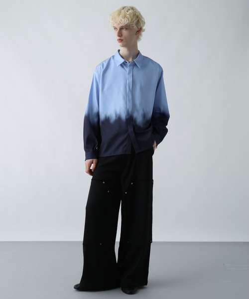 HARE(ハレ)の「グラデーションプリントシャツ(HARE)(シャツ/ブラウス・メンズ・ブラック・FREE)」の3枚目の写真