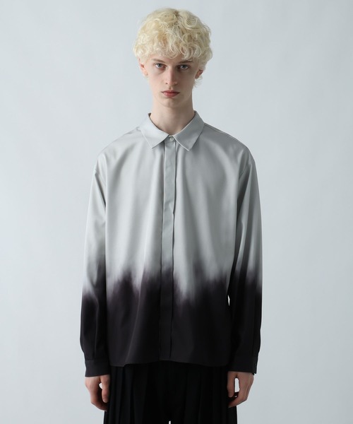 HARE(ハレ)の「グラデーションプリントシャツ(HARE)(シャツ/ブラウス・メンズ・ブラック・FREE)」の7枚目の写真