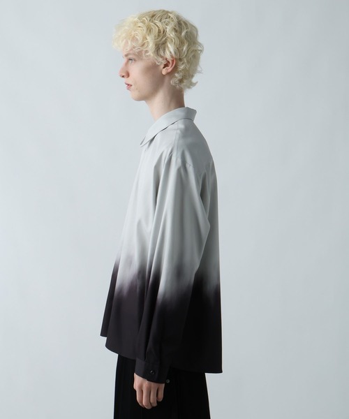 HARE(ハレ)の「グラデーションプリントシャツ(HARE)(シャツ/ブラウス・メンズ・ブラック・FREE)」の8枚目の写真