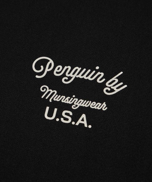 penguin BY MUNSINGWEAR(ペンギン バイ マンシングウェア)の「HIGH GAUGE POLO SHIRT 軽量吸水速乾半袖ポロシャツ ゴルフウェア(ポロシャツ・メンズ・ブラック/カーキ・M/XL/L)」の5枚目の写真