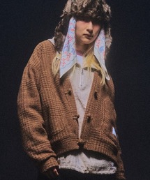 EFFECTEN（エフェクテン）の「mcg3717- Glen check china cardigan チャイナカーディガン(ef404-22)（カーディガン/ボレロ・メンズ）」