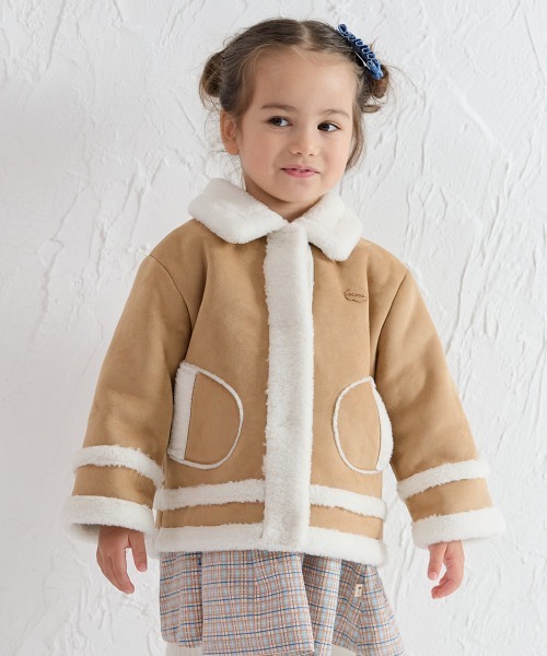 ニコルフェイクムートンジャケット（ムートンコート）｜moimoln