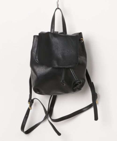 Burner（バーナー）の「【OKUOKU　0909】レトロ 縦型フラップレザーバックパック oku-bag-7-25【RBTS】（バックパック/リュック・レディース・ダークブラウン/ブラック・FREE）」の9枚目の写真