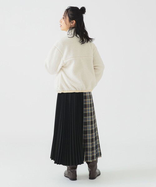 セール】LACOSTE / リブニット スタンドカラー ボアジャケット