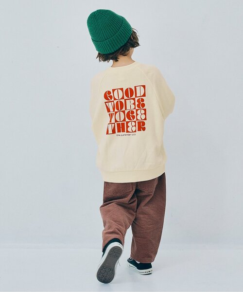 p.premier(ピードットプルミエ)の「【ジュニア対応】3柄グラフィックトレーナー(スウェット・キッズ・オフホワイト/ブラック/レッド・80/90/100/110/120/130/140)」の18枚目の写真