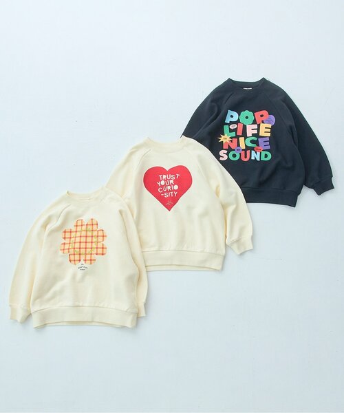 p.premier(ピードットプルミエ)の「【ジュニア対応】3柄グラフィックトレーナー(スウェット・キッズ・オフホワイト/ブラック/レッド・80/90/100/110/120/130/140)」の16枚目の写真