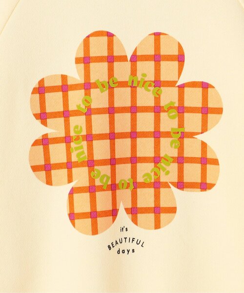 p.premier(ピードットプルミエ)の「【ジュニア対応】3柄グラフィックトレーナー(スウェット・キッズ・オフホワイト/ブラック/レッド・80/90/100/110/120/130/140)」の5枚目の写真