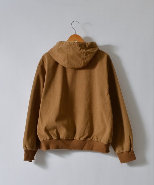 DOUBLE STEAL(ダブルスティール)の「オーバーサイズダックフルジップパーカー(パーカー・メンズ・ネイビー/キャメル・LARGE/MEDIUM)」の3枚目の写真