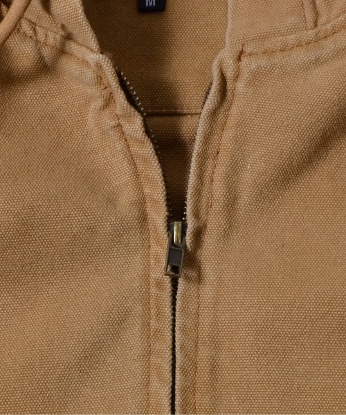 DOUBLE STEAL(ダブルスティール)の「オーバーサイズダックフルジップパーカー(パーカー・メンズ・ネイビー/キャメル・LARGE/MEDIUM)」の4枚目の写真