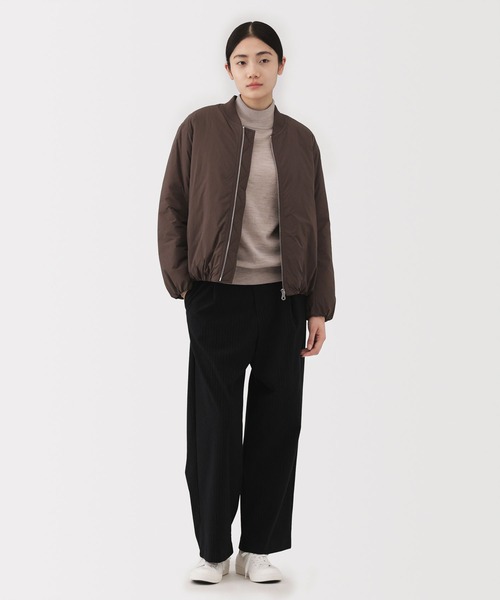 無印良品(ムジルシリョウヒン)の「婦人 ふんわり中わた ブルゾン(ブルゾン・レディース・ブラック/サンドベージュ/ダークブラウン・XS/S/M/L/XL/XXL)」の8枚目の写真