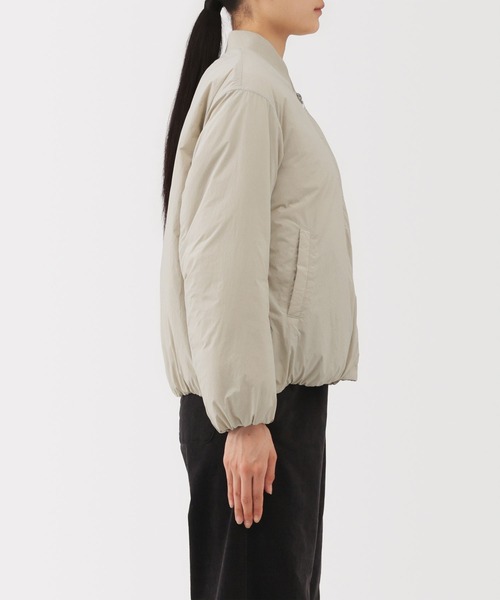 無印良品(ムジルシリョウヒン)の「婦人 ふんわり中わた ブルゾン(ブルゾン・レディース・ブラック/サンドベージュ/ダークブラウン・XS/S/M/L/XL/XXL)」の13枚目の写真