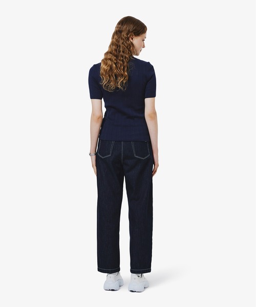 LACOSTE（ラコステ）の「バレルレッグデニムパンツ（デニムパンツ・レディース・ネイビー/ブラック・36/34/38/40）」の3枚目の写真