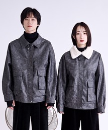 Ellno Loset（エルノロゼット）の「２wayエリファー合皮ブルゾン（ブルゾン）」