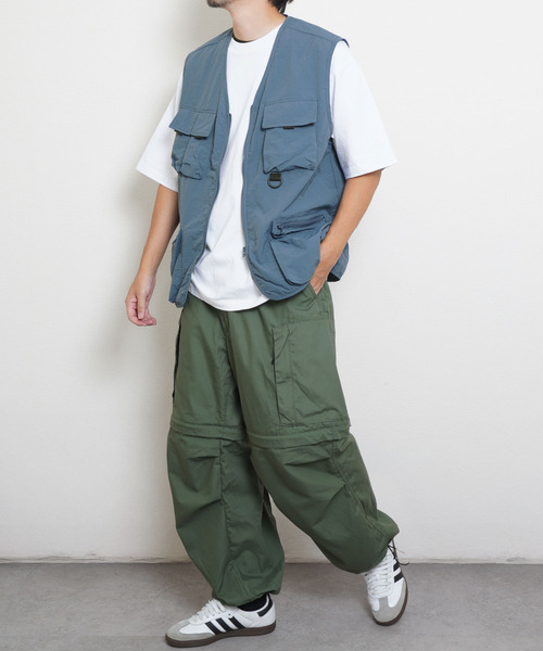 ZIP FIVE（ジップファイブ）の「ナイロンフィッシングベスト（ベスト・メンズ・ネイビー系/ブルー/アイボリー/ブラック/パープル/チャコール・MEDIUM/LARGE/X-LARGE）」の20枚目の写真