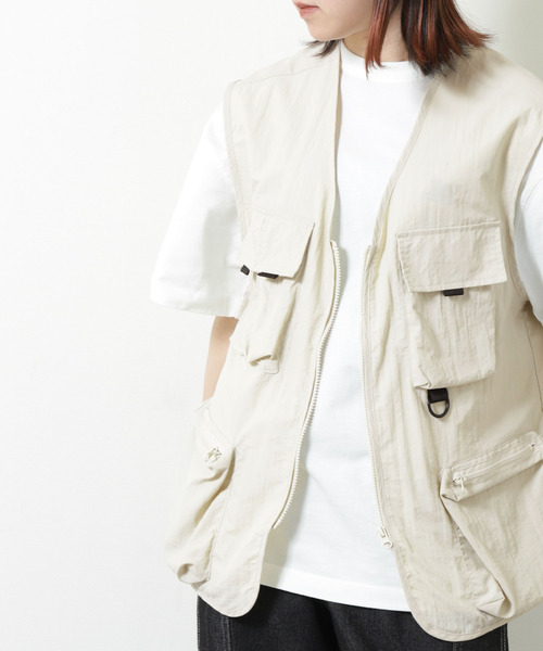 ZIP FIVE（ジップファイブ）の「ナイロンフィッシングベスト（ベスト・メンズ・ネイビー系/ブルー/アイボリー/ブラック/パープル/チャコール・MEDIUM/LARGE/X-LARGE）」の21枚目の写真