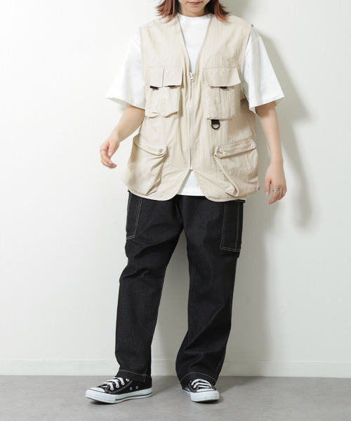 ZIP FIVE（ジップファイブ）の「ナイロンフィッシングベスト（ベスト・メンズ・ネイビー系/ブルー/アイボリー/ブラック/パープル/チャコール・MEDIUM/LARGE/X-LARGE）」の22枚目の写真