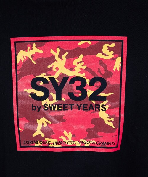 SY32 by SWEET YEARS(エスワイサーティトゥバイスィートイヤーズ)の「【SY32 by SWEET YEARS×名古屋グランパス】コラボ ジップパーカー(パーカー・メンズ・ブラック・44/48)」の7枚目の写真