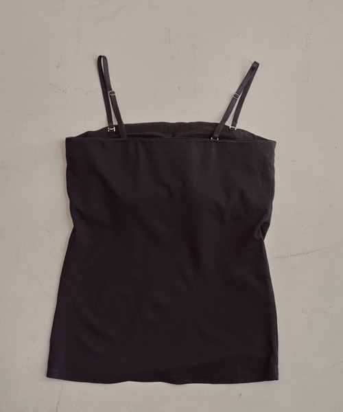 kaene（カエン）の「カップ付きベアトップインナー（チューブトップ・レディース・ブラック・FREE）」の2枚目の写真