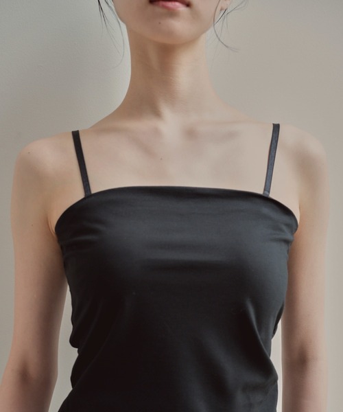 kaene（カエン）の「カップ付きベアトップインナー（チューブトップ・レディース・ブラック・FREE）」の3枚目の写真