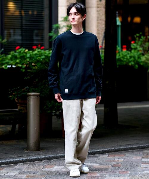 DRESSTERIOR(ドレステリア)の「裏起毛 プルオーバースウェット(スウェット・メンズ・グレー/ネイビー・90/91/92/94)」の6枚目の写真