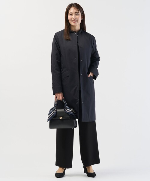 J.PRESS（ジェイプレス）の「【セットアップ対応・2way】セラテリーダブルクロス ブラウス（シャツ/ブラウス・レディース・ネイビー系/ベージュ系/ブラック系・T13/T15）」の6枚目の写真